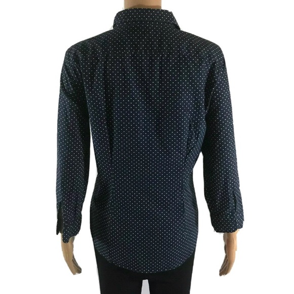 LAUREN Ralph Lauren Dotted Blue Button Up- size L - Picture 8 of 10